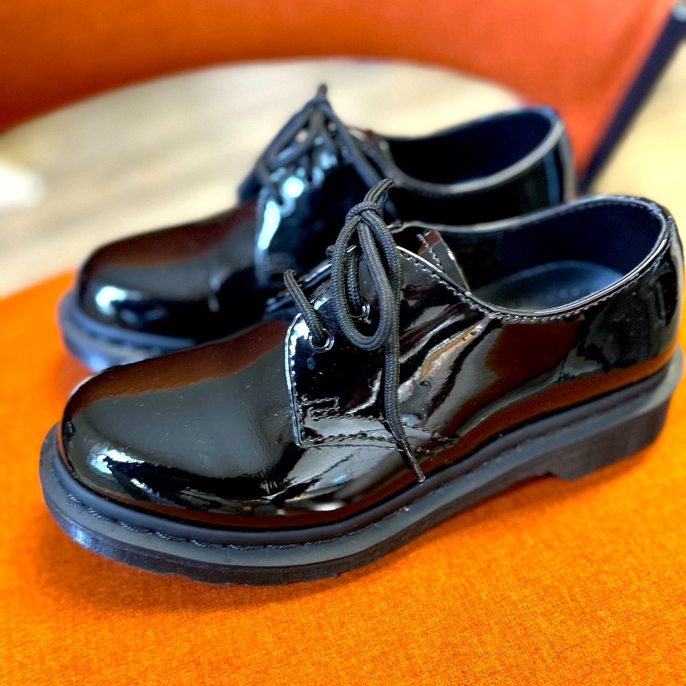 Never Worn Women’s Dr. Martens Black Patent Leather Shoes